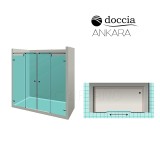 Mampara ducha ANKARA frontal 7