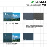Toldillo exterior para ventana cubierta plana FAKRO AMZ/F Solar 3
