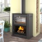 Estufa de leña con horno HL-200 F - FM Calefacción