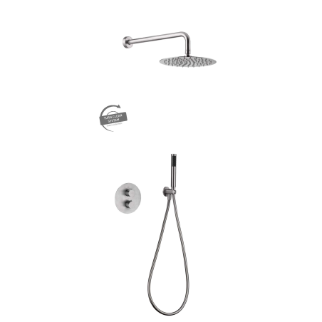 Kit termostático ducha empotrado 2-vías MOSCU acero S316 - GTK034 - Imex