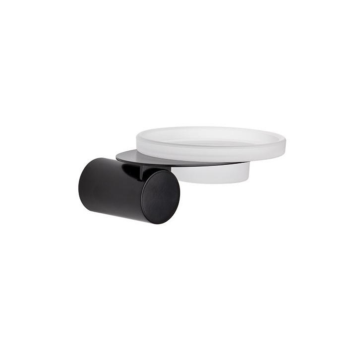 Jabonera pared KALA negro - KA-09NG 1