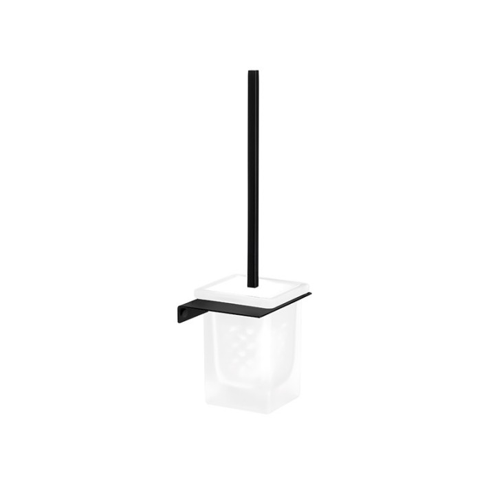 Escobillero pared PLEXO negro - PL-10+11NG 1
