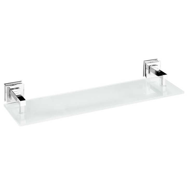 Repisa de cristal RUBI cromo - RU-02 1