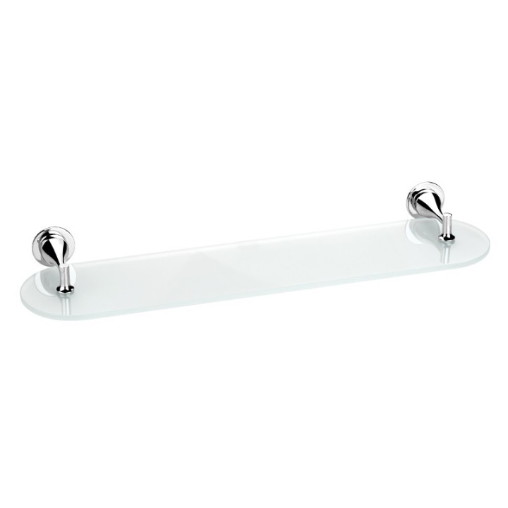 Repisa de cristal SIRA cromo - SR-02 1