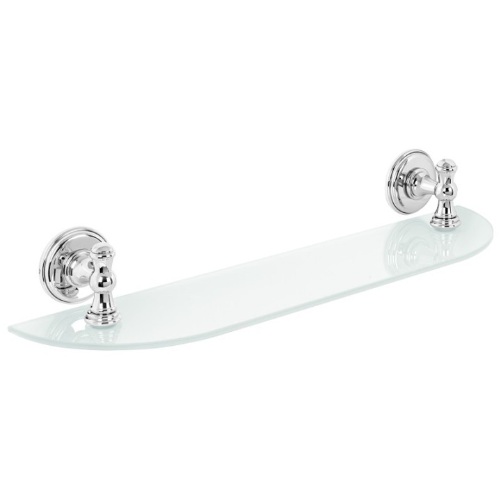 Repisa de cristal TIVOLI cromo - TI-02 1