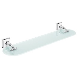 Repisa de cristal ZAFIRO cromo - ZA-02 1