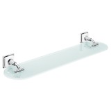Repisa de cristal ZAFIRO cromo - ZA-02 1