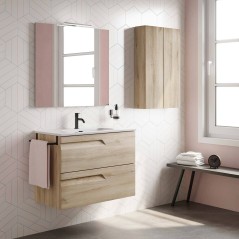 Mueble baño suspendido VITALE con lavabo integrado - Royo Group