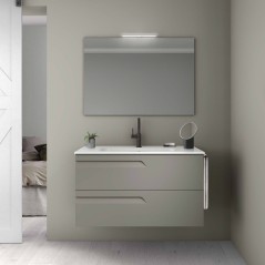 Mueble baño suspendido VITALE 2 cajones lavabo Spirit fondo reducido - Royo Group