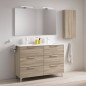 Mueble baño con patas URBAN 3 / 6 cajones lavabo enzo - Royo Group