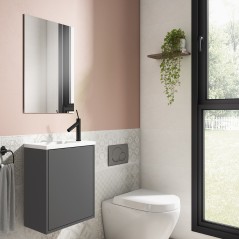 Mueble baño LOFT con lavabo y espejo de Visobath 3