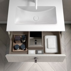 Mueble baño suspendido LITTLE COMPACT con lavabo - Royo Group