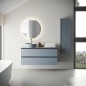 Mueble baño suspendido GRANADA 2C con lavabo integrado - Visobath