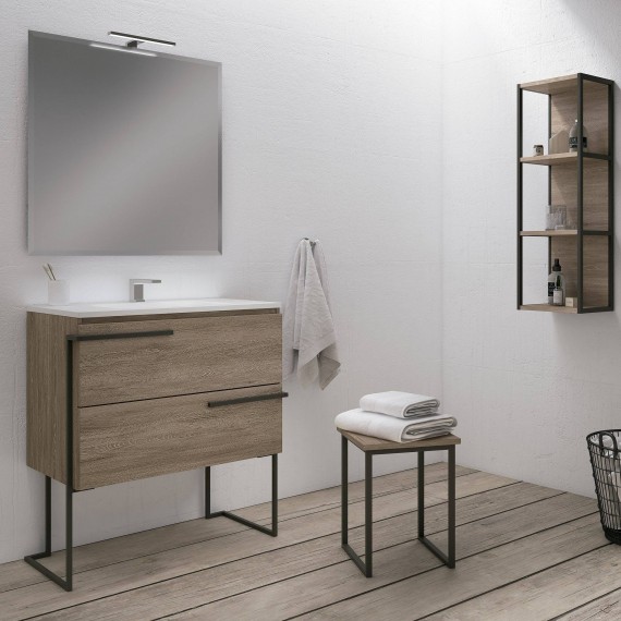 Mueble baño con estructura SCALA 2C con lavabo integrado - Visobath