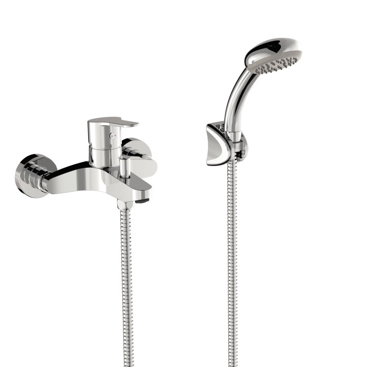 Monomando baño-ducha BASE-TRES cromo - 21517010 1