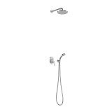 Kit monomando ducha empotrado 2-vías BASE-TRES cromo - 21599002 1