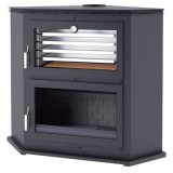 Estufa de leña rincón con horno HL-200 RF - FM Calefacción 2