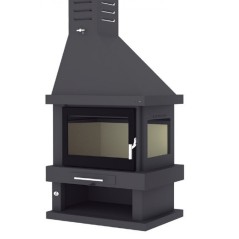 Chimenea de leña rincón C-302 DK / IK - FM Calefacción
