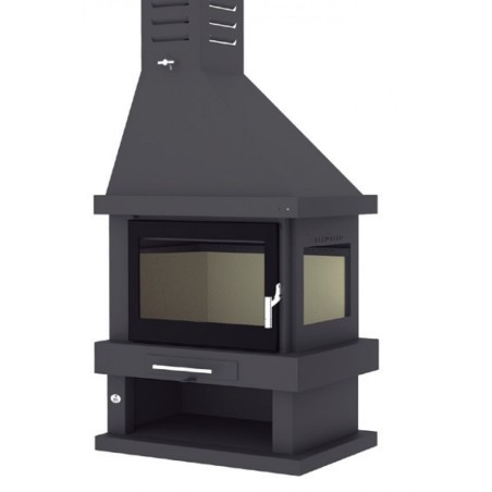 Chimenea de leña rincón C-302 DK / IK - FM Calefacción