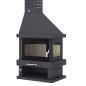 Chimenea de leña rincón C-302 DK / IK - FM Calefacción