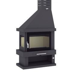 Chimenea de leña rincón C-302 DK / IK - FM Calefacción