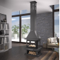 Chimenea de leña central C-104 K - FM Calefacción