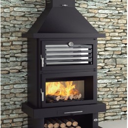 Chimenea de leña con horno C-200 H - FM Calefacción 1
