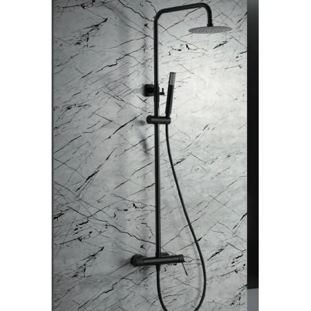 Conjunto monomando ducha LINE negro mate - BDD038/NG