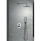 Kit monomando ducha empotrado 2-vías LINE cromo - GPD038 2