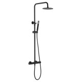 Conjunto termostático ducha LINE negro mate - BTD038/NG - Imex