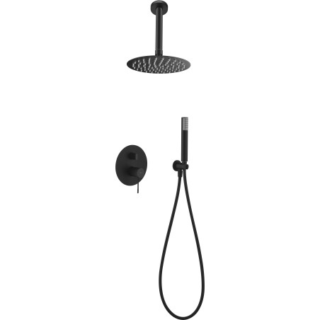 Kit monomando ducha empotrado 2-vías TOP negro mate - GPQ038/NG - Imex