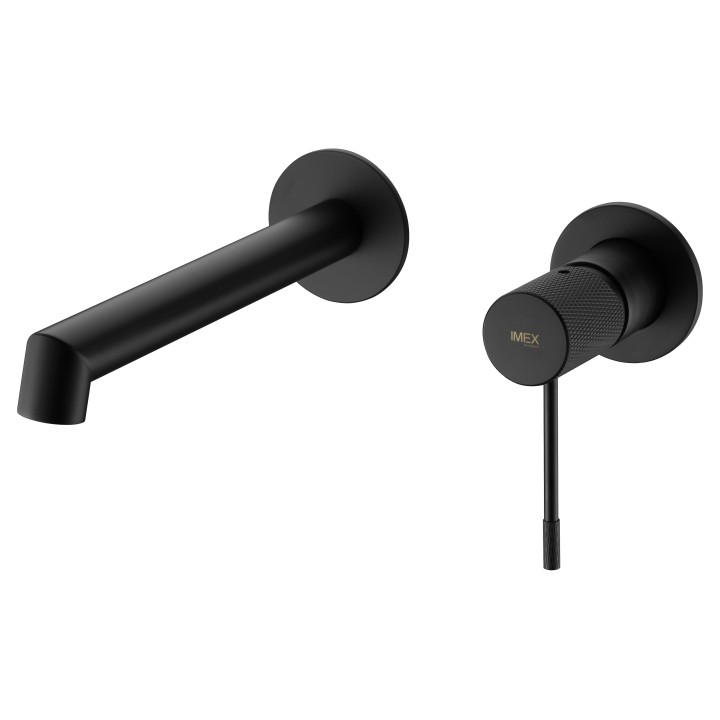 Monomando lavabo empotrado LINE negro mate - GLD038/NG