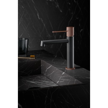Monomando lavabo LINE gris mate/champagne - BDD038-1GC