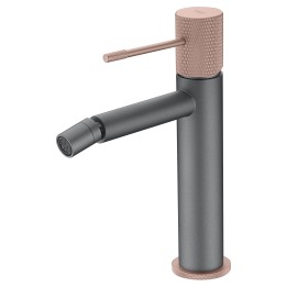 Monomando bidé LINE gris mate/champagne - BDD038-2GC