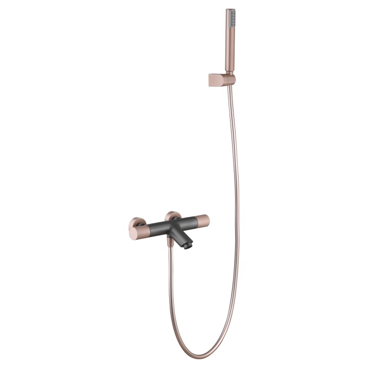 BTD038-4GC - Termostático baño-ducha LINE gris mate/champagne