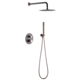Kit termostático ducha empotrado 2-vías LINE gris mate/champagne - GTD038/GC 1