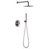 Kit termostático ducha empotrado 2-vías LINE gris mate/champagne - GTD038/GC 1