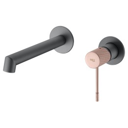 Monomando lavabo empotrado LINE gris mate/champagne - GLD038/GC