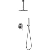 Kit monomando ducha empotrado 2-vías TOP níquel cepillado - GPQ038/NQ 1