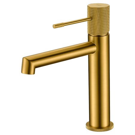 Monomando lavabo LINE oro cepillado - BDD038-1OC - Imex
