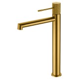Monomando lavabo alto LINE oro cepillado - BDD038-3OC 1