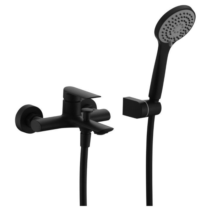 Monomando baño-ducha URAL negro mate - BDG040-4NG