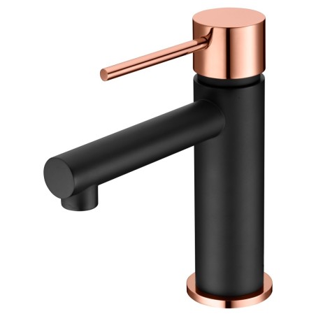 Monomando lavabo MILOS negro oro rosa - BDYS045-1NOR - Imex