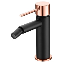 Monomando bidé MILOS STICK negro oro rosa - BDYS045-2NOR