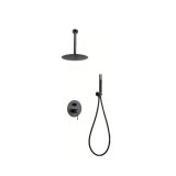 Kit monomando ducha empotrado 2-vías TOP Black Gun Metal - GPQ038/BGM 1