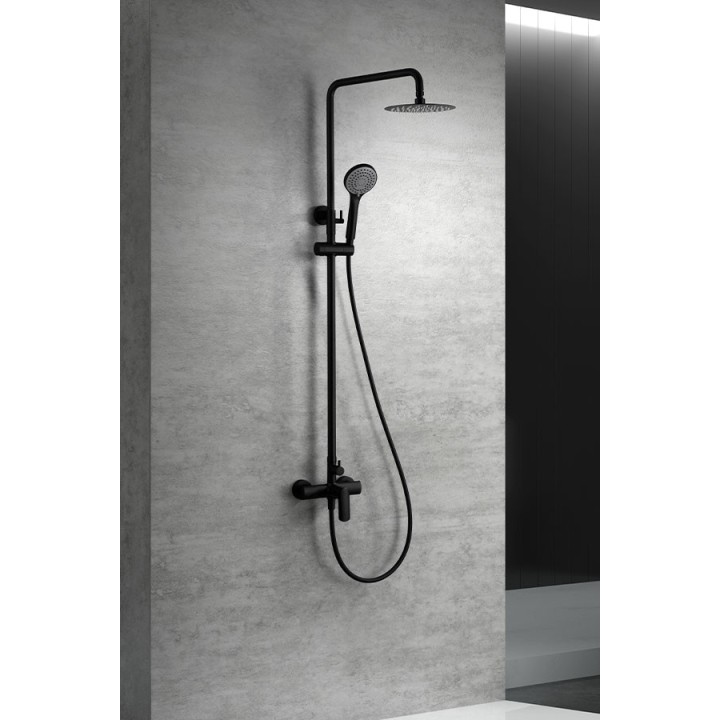 Conjunto monomando ducha URAL negro mate - BDG040/NG - Imex
