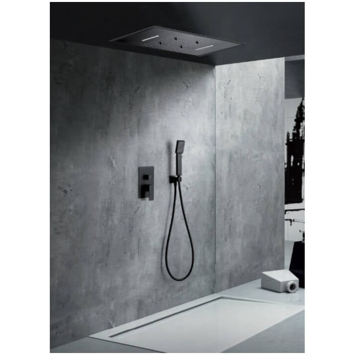 Kit monomando ducha empotrado 4-vías SUMATRA negro mate - GTS019-P/NG 3