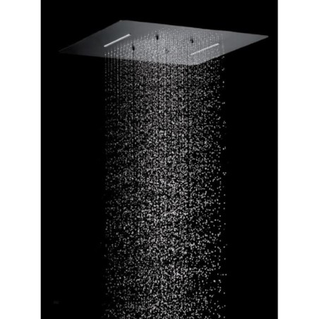 Rociador ducha IMEX cuadrado 59x48cm. negro mate - RDG590-P/NG