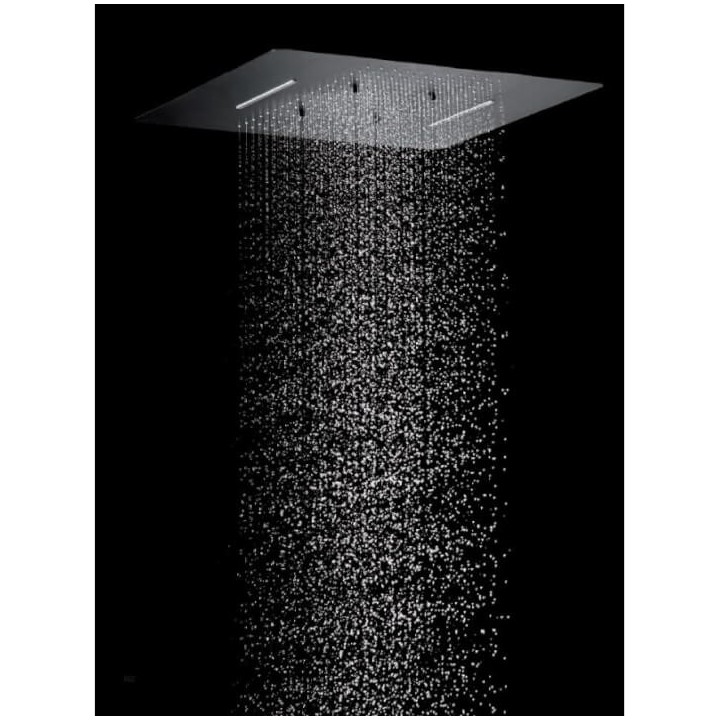 Rociador ducha IMEX cuadrado 59x48cm. negro mate - RDG590-P/NG 2