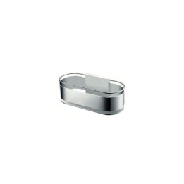 Jabonera frontal ANGA cromo  - ADN008 - Imex